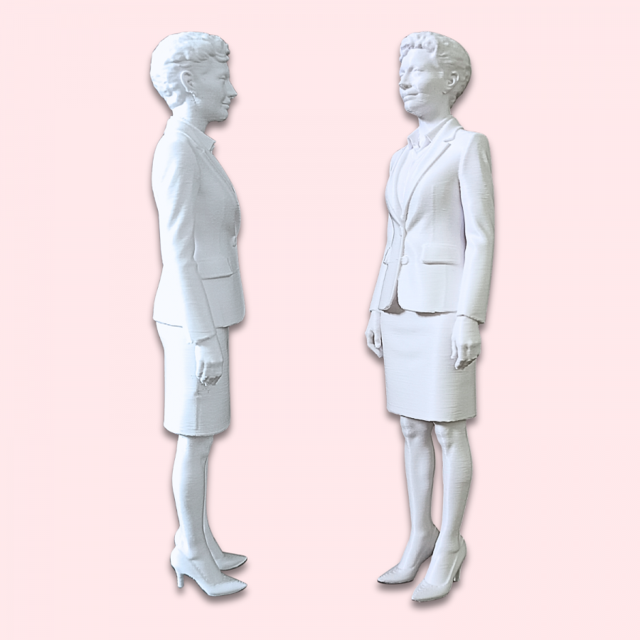 Miniatura 3D Personalizada - Estilo Boneca Feminina